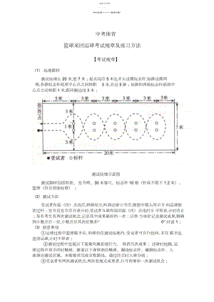 2022年中考体育篮球运球考试规则及练习方法.docx