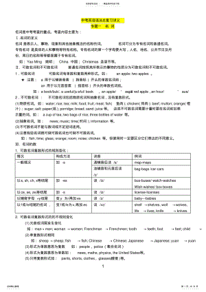 2022年中考人教版英语复习资料 .pdf