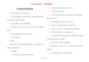 生产营运总监岗位职责.docx