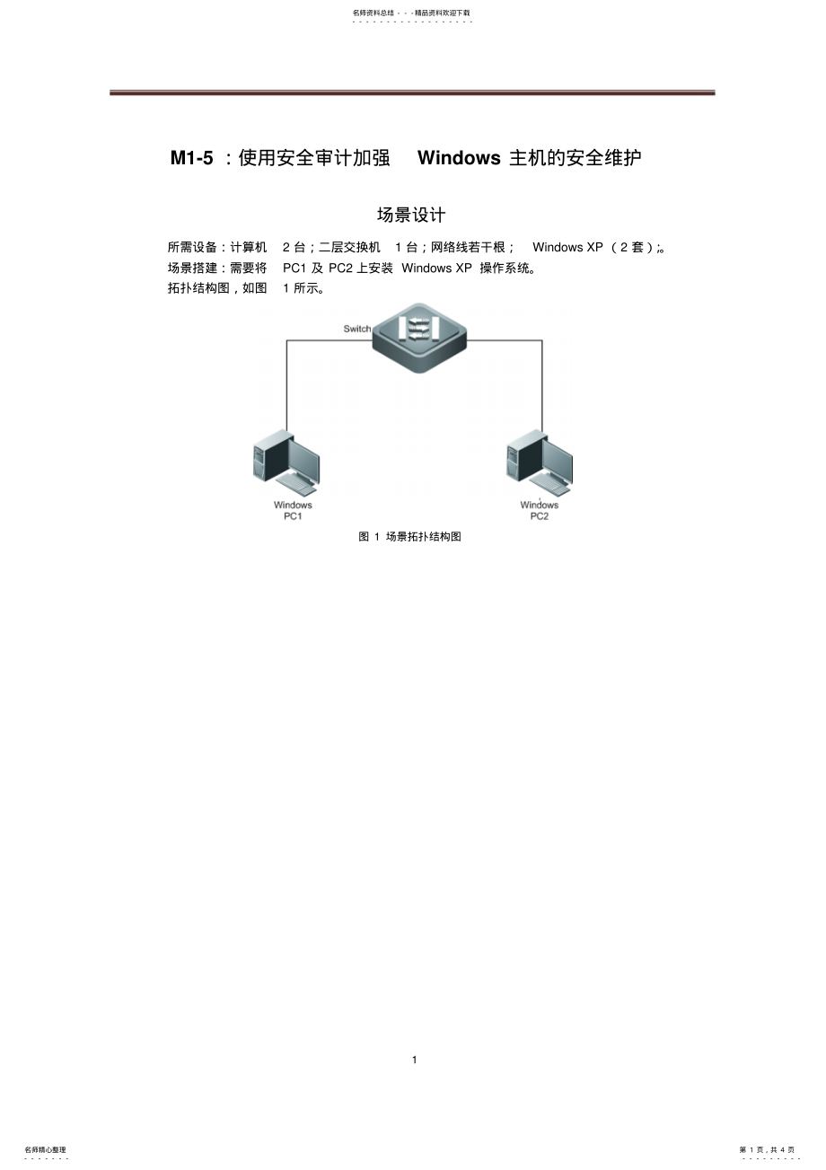 2022年网络安全运行与维护：M-使用安全审计加强Windows主机的安全维护 .pdf_第1页