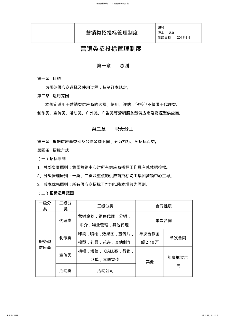 2022年营销类招投标管理制度 .pdf_第2页