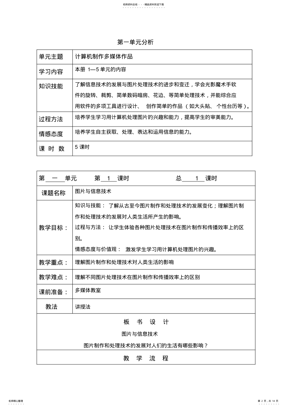 2022年五年级上信息技术教案 .pdf_第2页