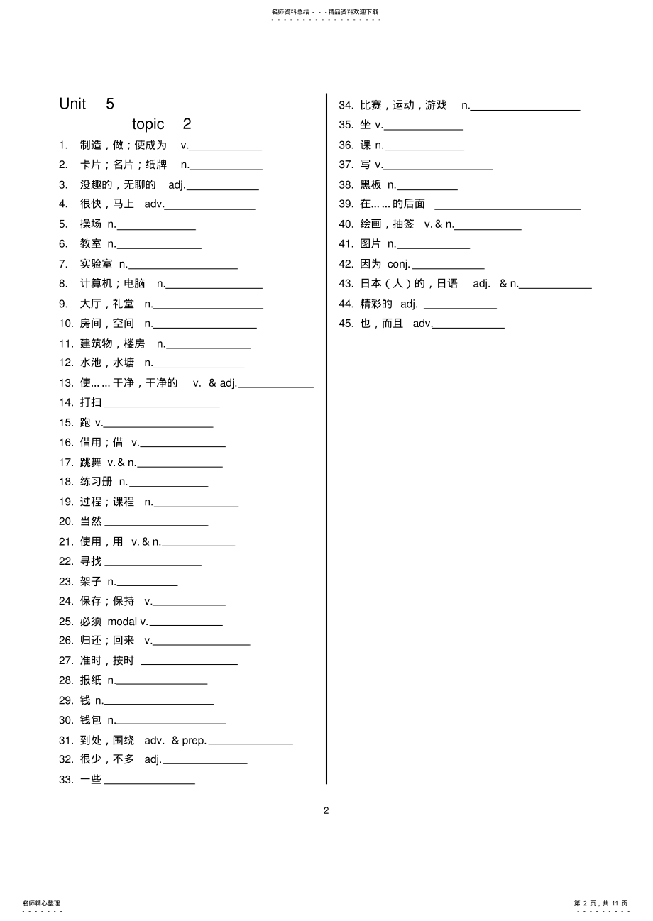 2022年仁爱版英语七年级下册单词表 2.pdf_第2页