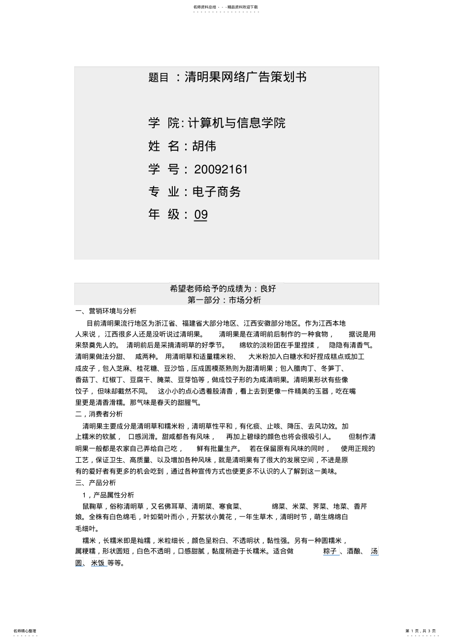 2022年网络广告策划书 .pdf_第1页