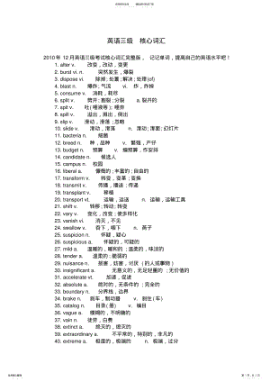 2022年英语三级核心词汇 .pdf