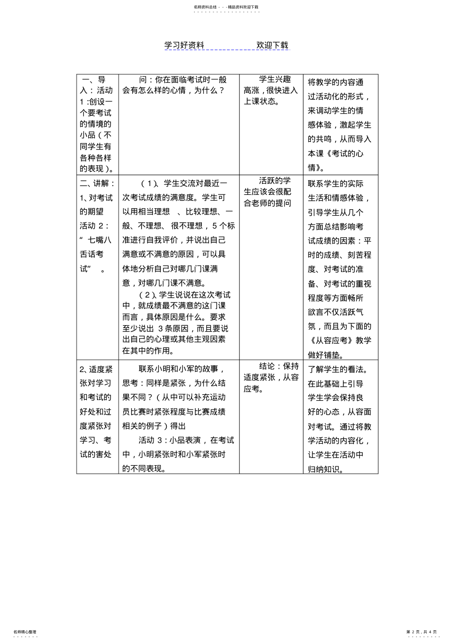 2022年从容应考教学设计 .pdf_第2页