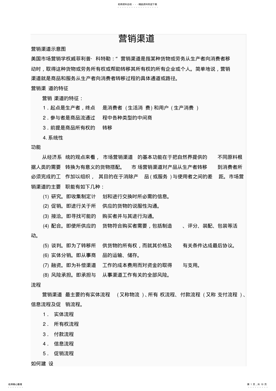 2022年营销渠道 .pdf_第1页