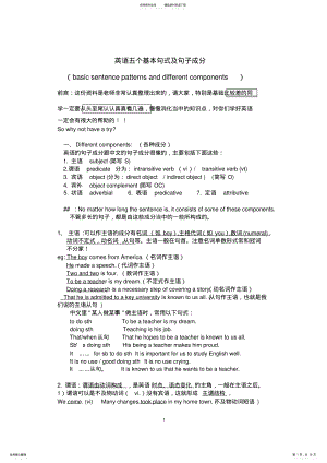 2022年英语大基本句型_整理版 2.pdf