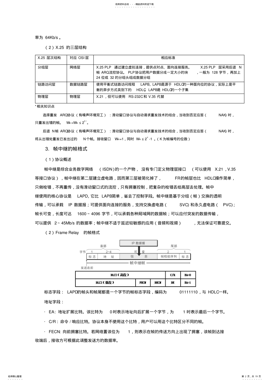 2022年网络工程师考试知识点总结 .pdf_第2页