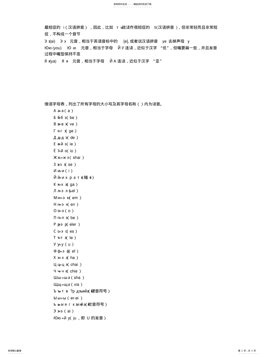 2022年俄语字母表 .pdf_第2页