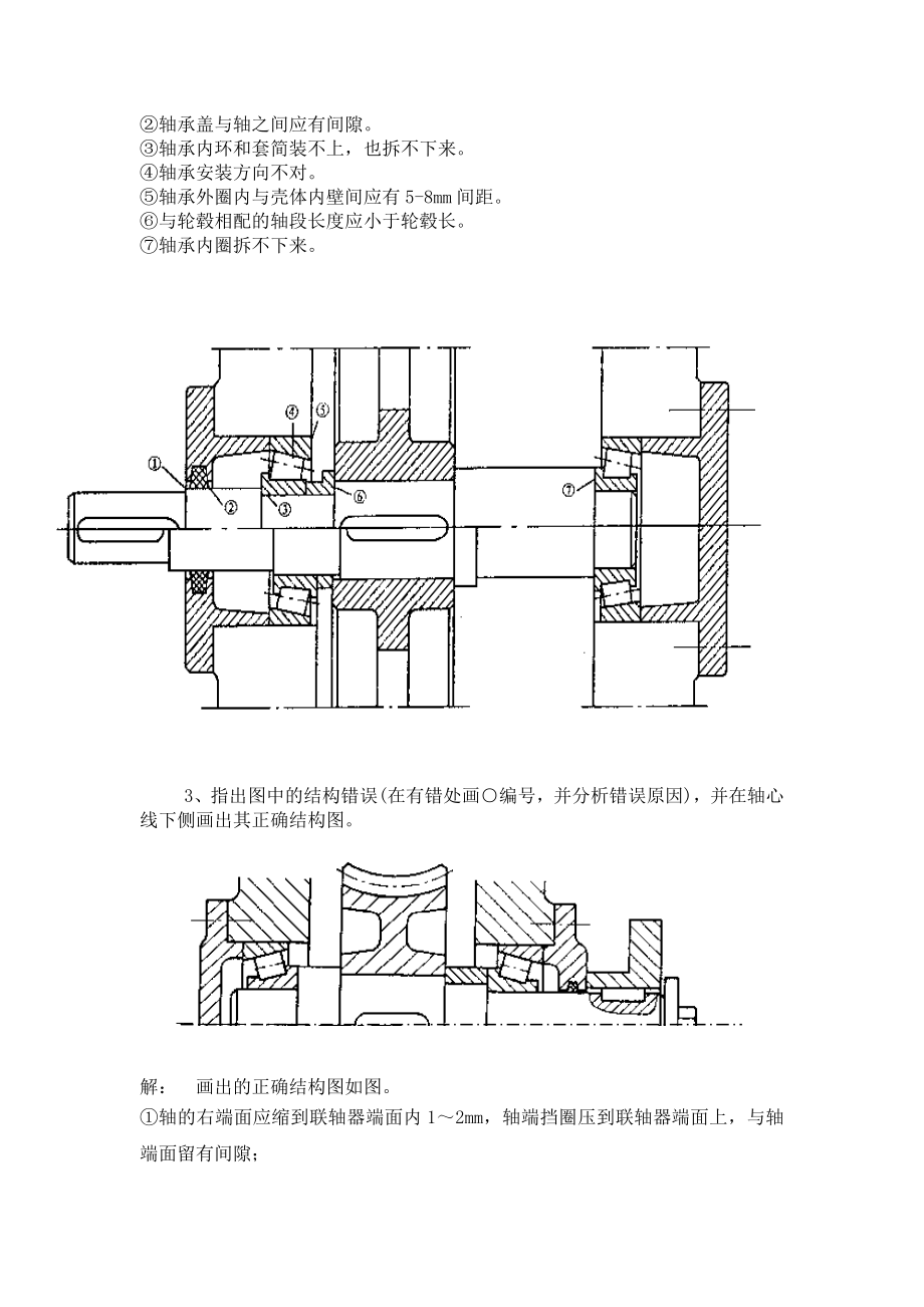 机械设计轴系结构改错题.doc_第2页