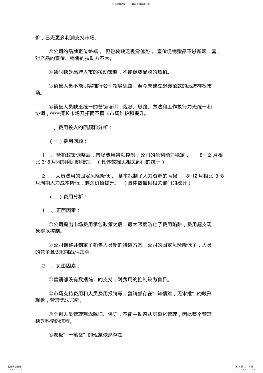 2022年营销总监年度工作总结 .pdf_第2页