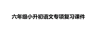 六年级小升初语文专项复习ppt课件.pptx