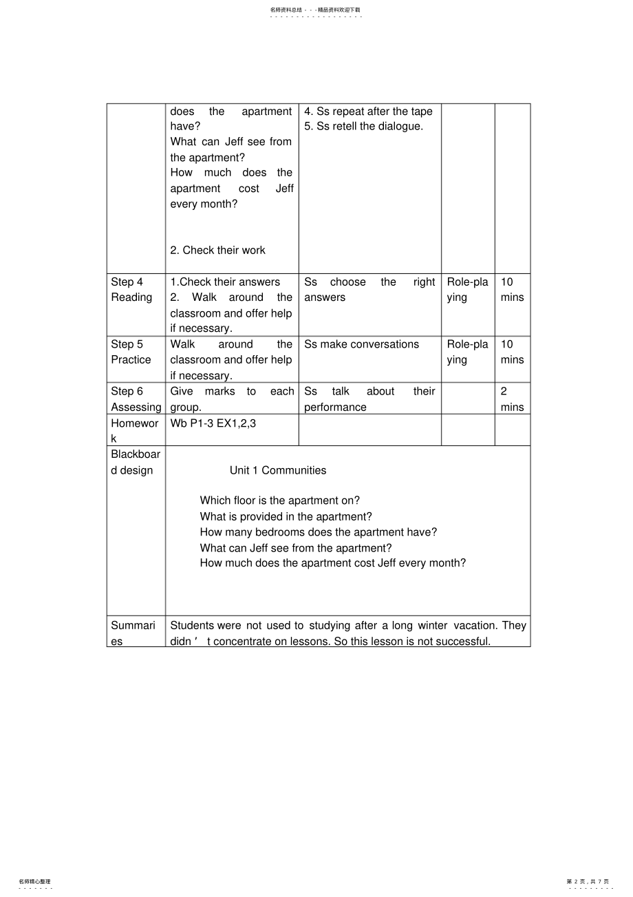 2022年中职英语拓展模块教案第一周 .pdf_第2页