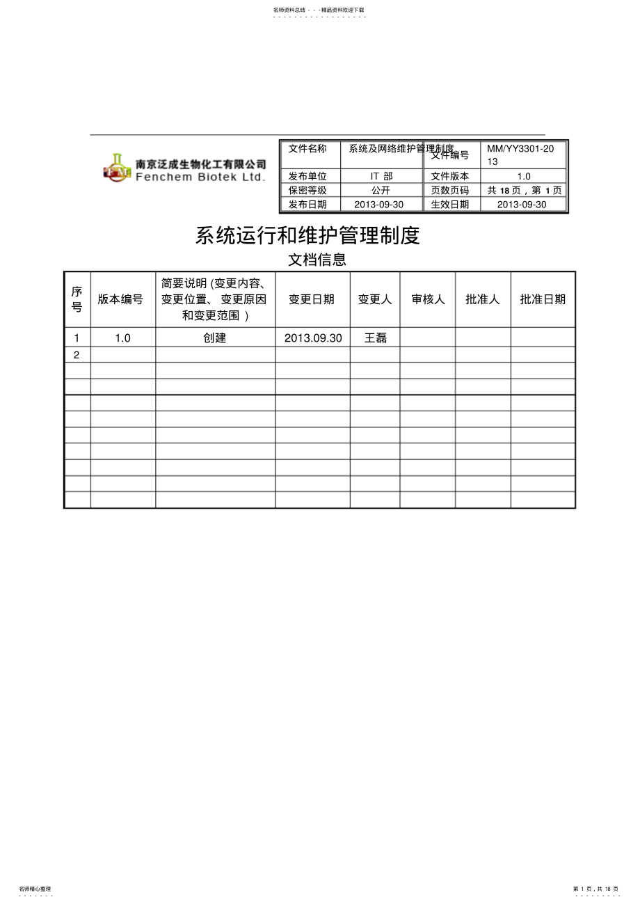 2022年系统运行和网络维护管理制度. .pdf_第1页