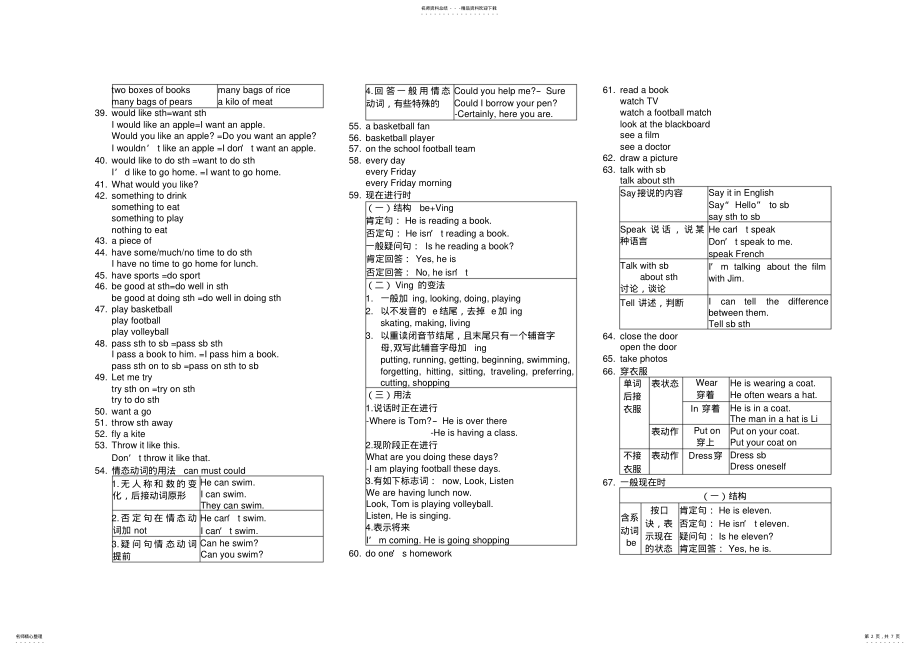 2022年人教新目标七年级英语知识点 .pdf_第2页