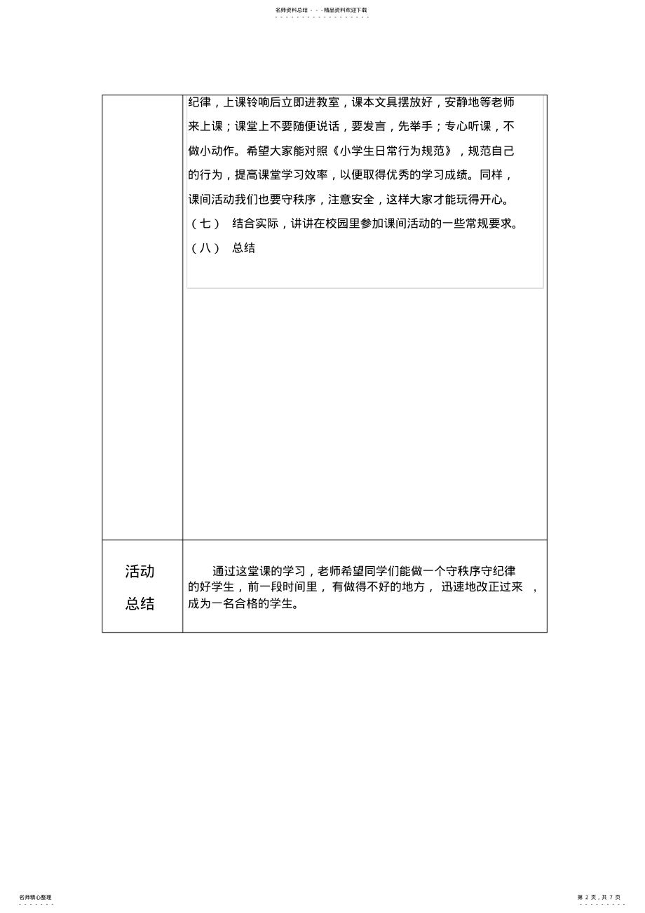 2022年二年级班会活动记录 .pdf_第2页