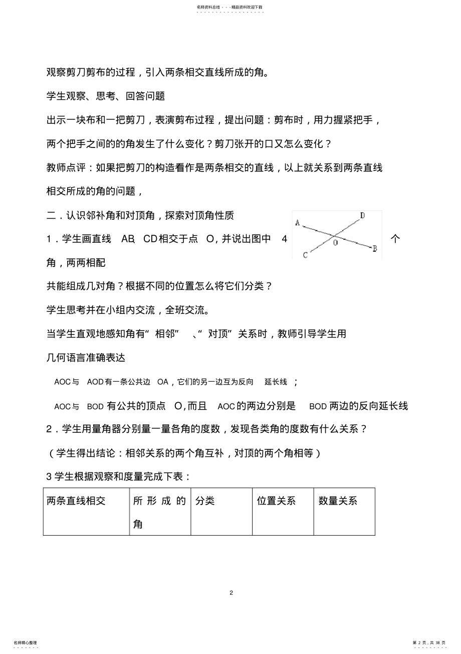 2022年苏教版初中数学七年级下册教案,推荐文档 .pdf_第2页