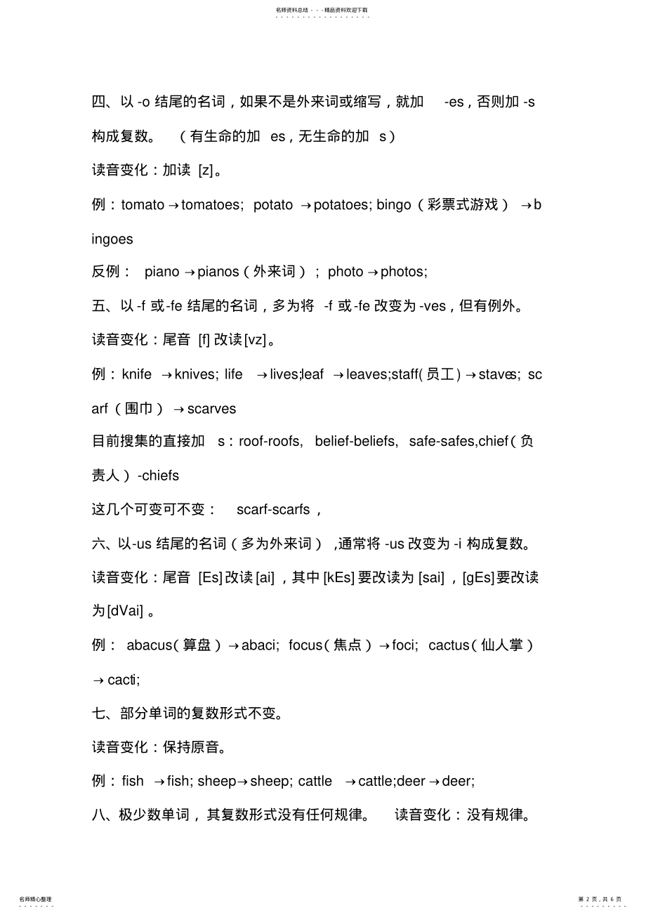 2022年英语名词复数变化规则 .pdf_第2页