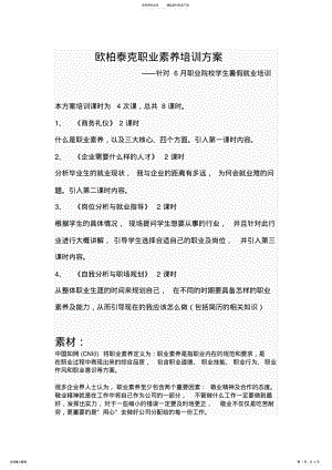 2022年职业素养培训方案 .pdf