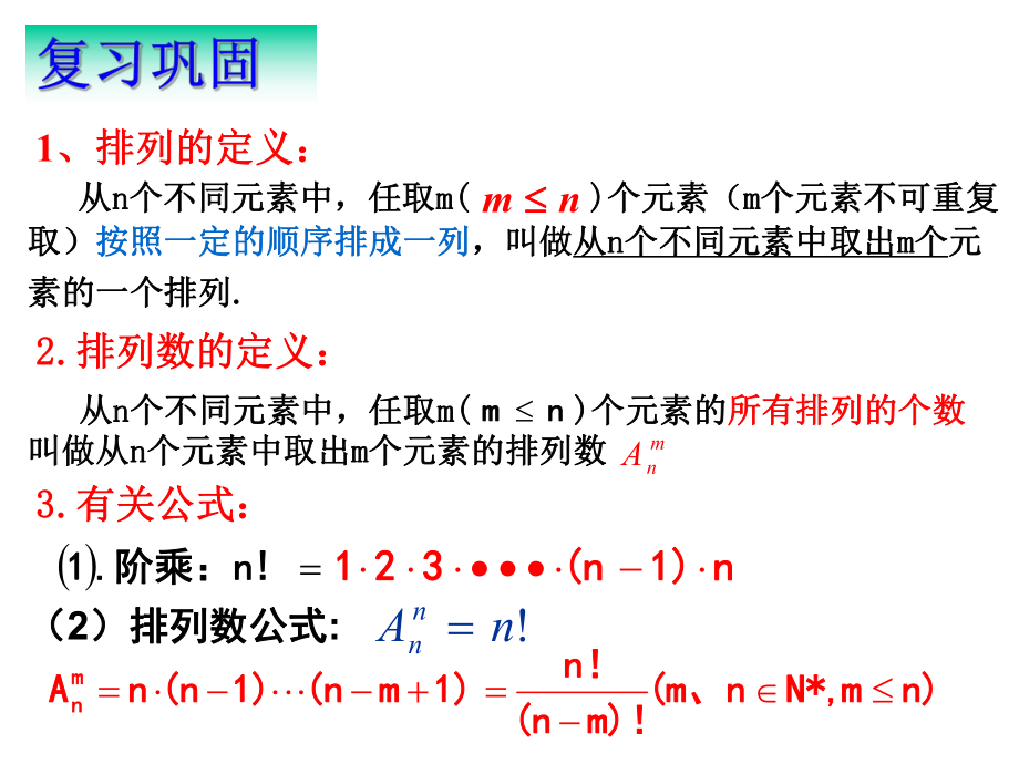 公开课ppt课件【数学】1.2.1《排列(三)》课件(新人教A版选修2-3).ppt_第2页