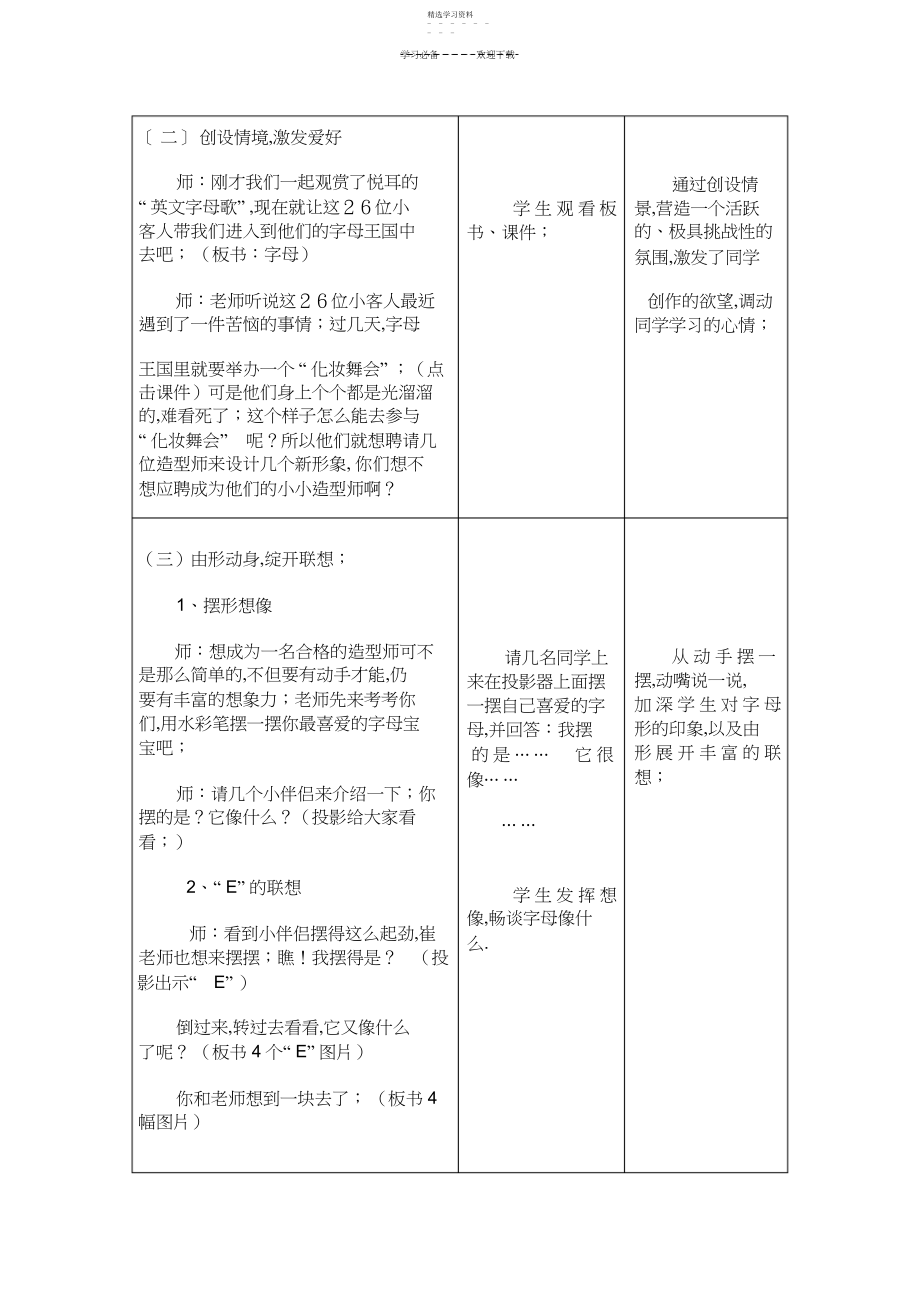 2022年美术优质课教案-奇妙的字母教案.docx_第2页