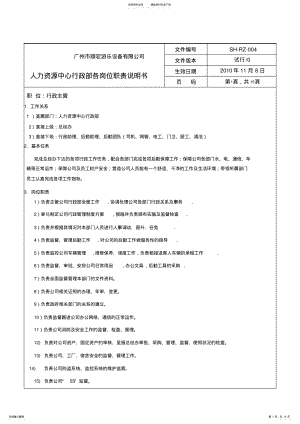 2022年行政部各级岗位职责 .pdf