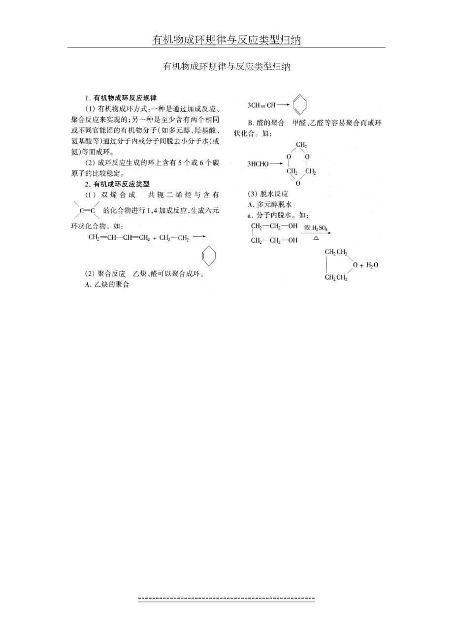 有机物成环规律与反应类型归纳.doc_第2页