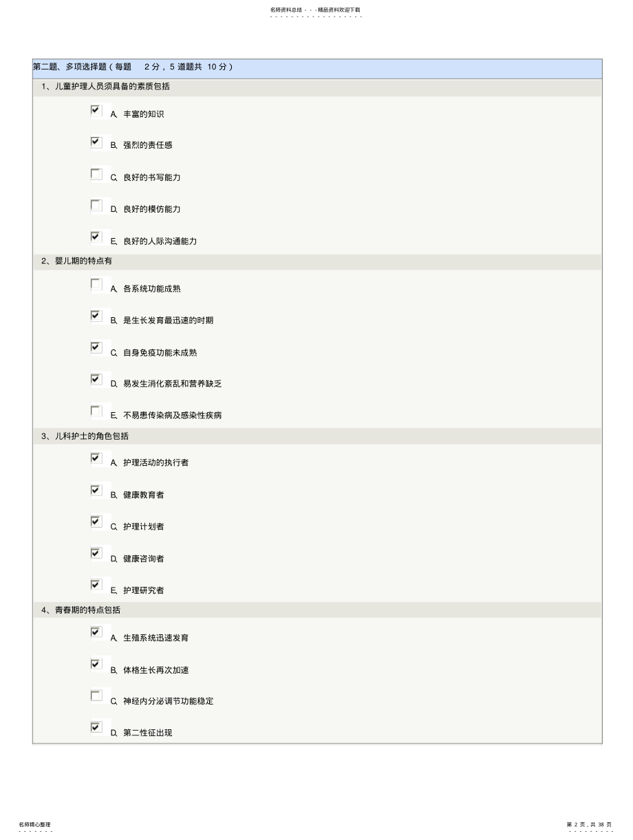 2022年儿科护理学 2.pdf_第2页