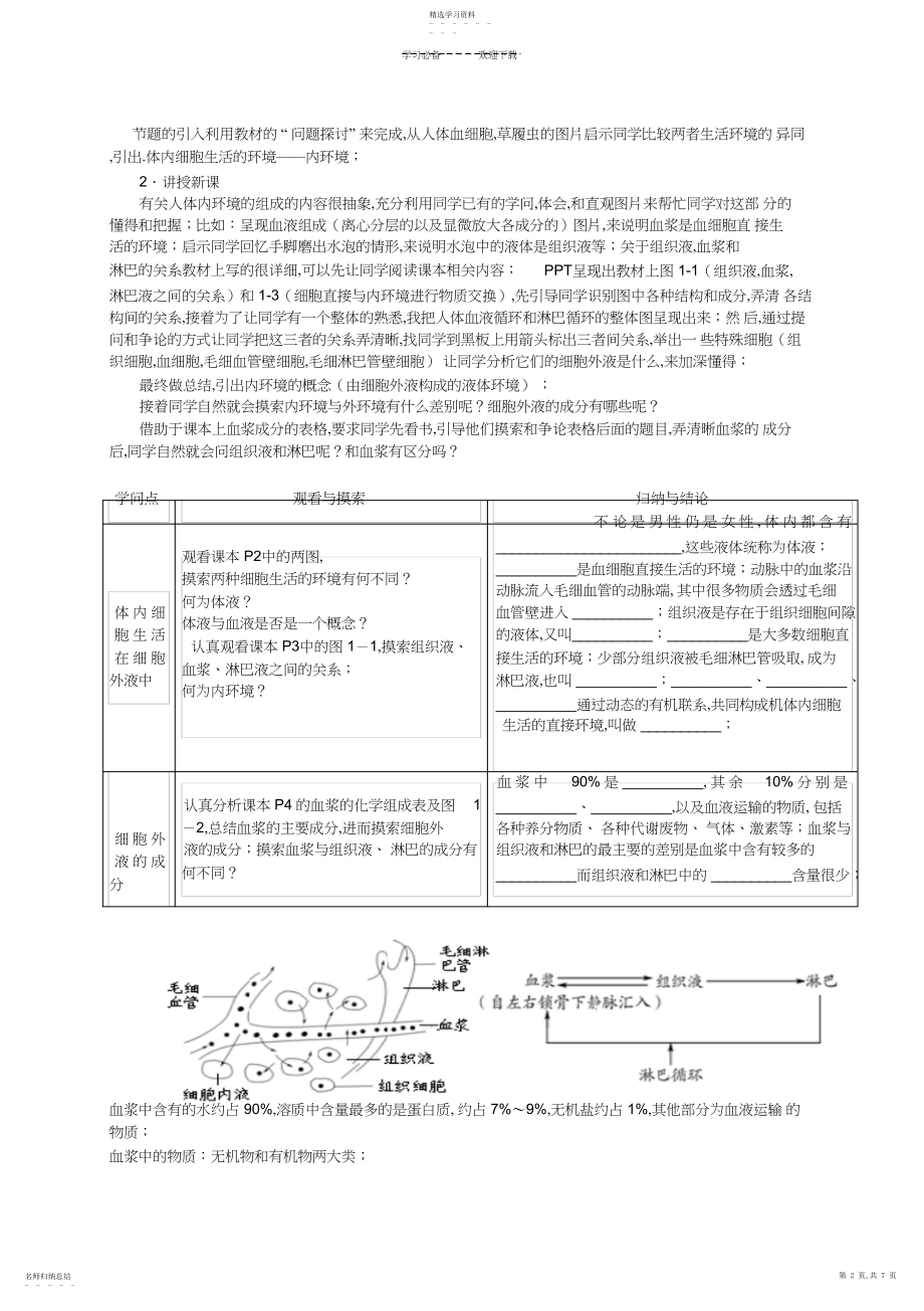 2022年人体的内环境和稳态.docx_第2页