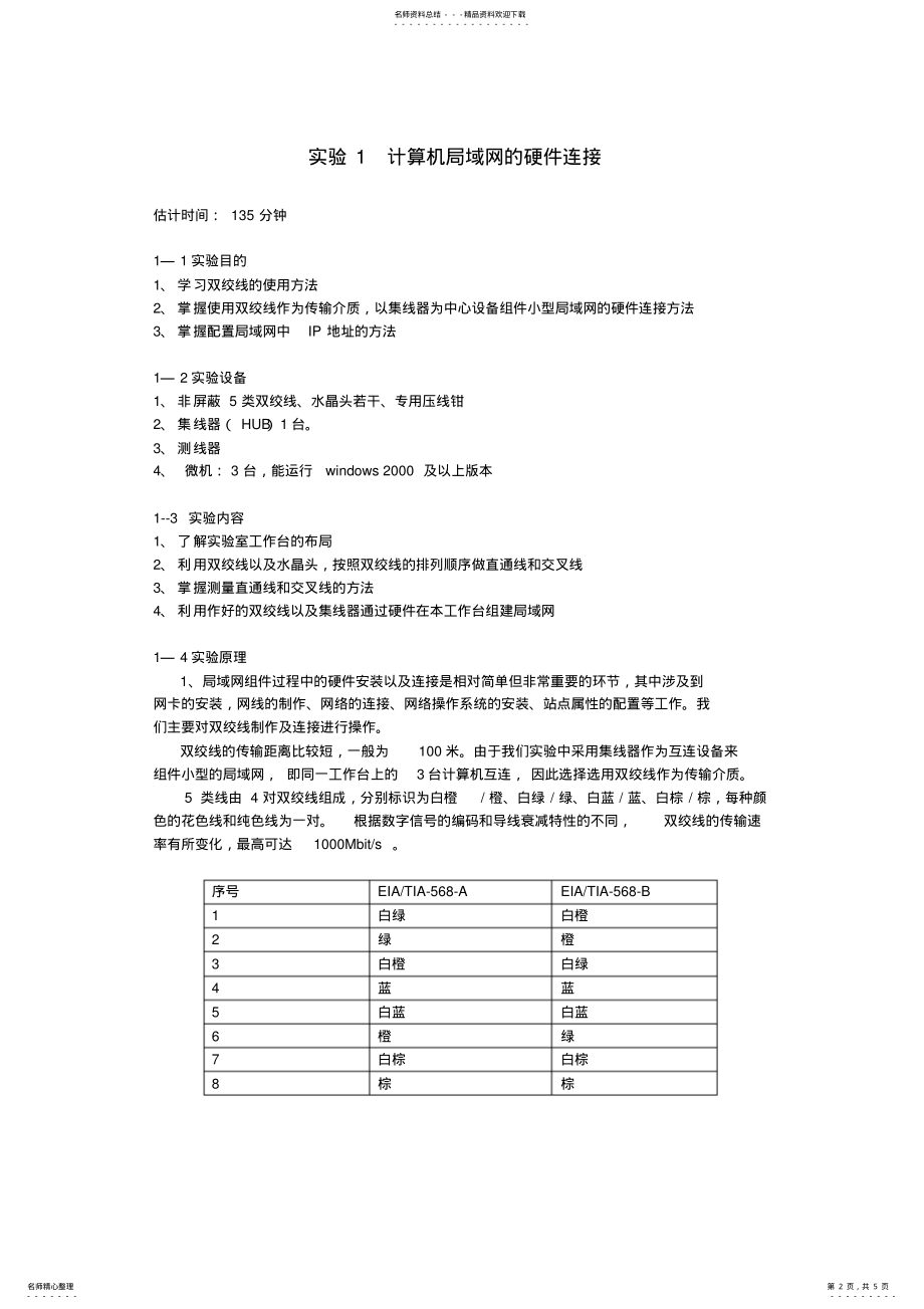 2022年网络实用技术基础实验报告 .pdf_第2页