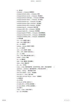 2022年动态网页制作HTML标签 .pdf
