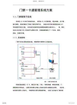 2022年门禁一卡通管理系统方案 .pdf