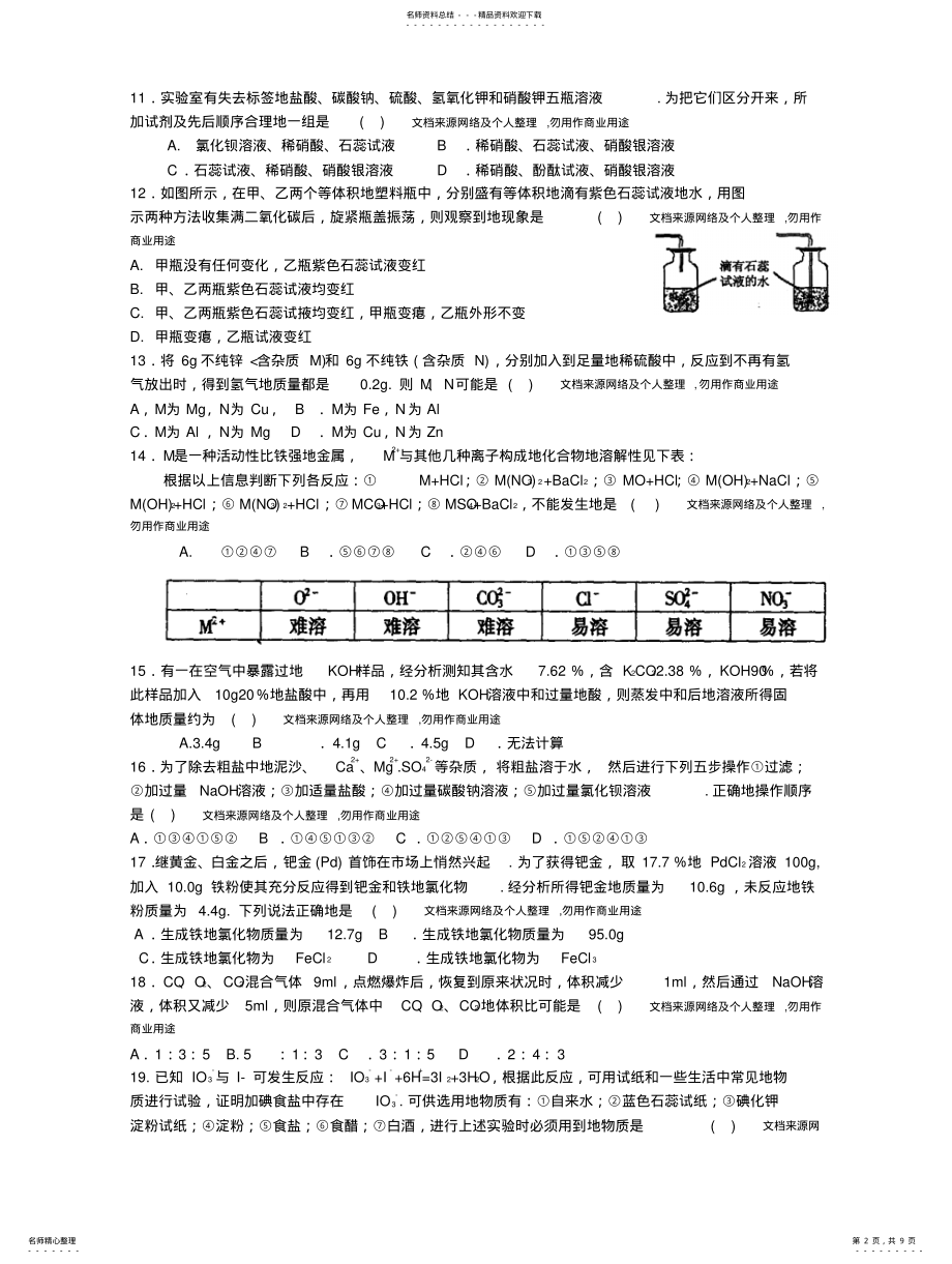 2022年酸碱盐难题 .pdf_第2页