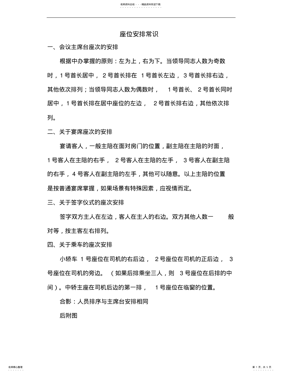 2022年图解会议座次安排等常识推荐 .pdf_第1页