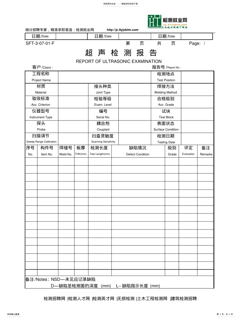 2022年分享无损检测报告格式 .pdf_第2页