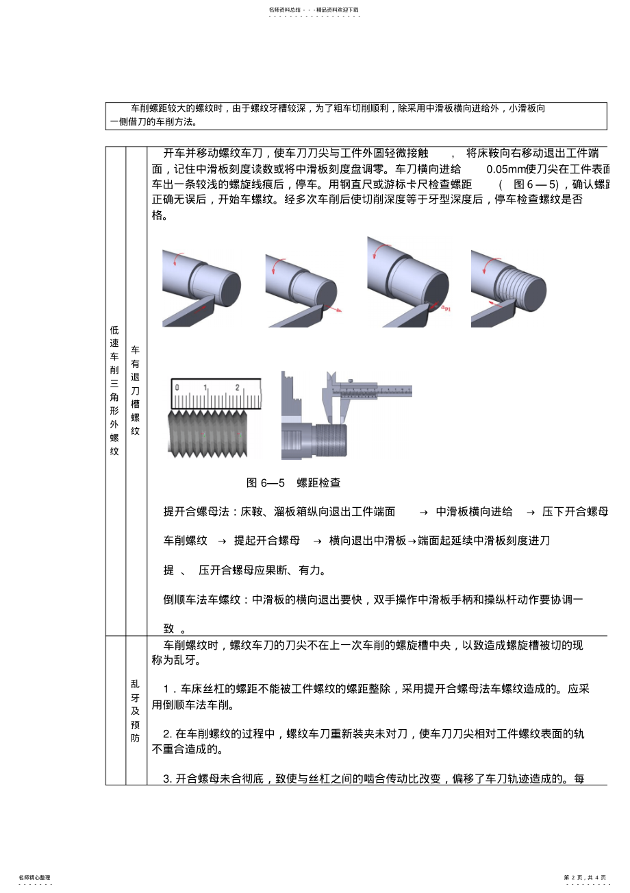 2022年车三角形外螺纹教案 .pdf_第2页