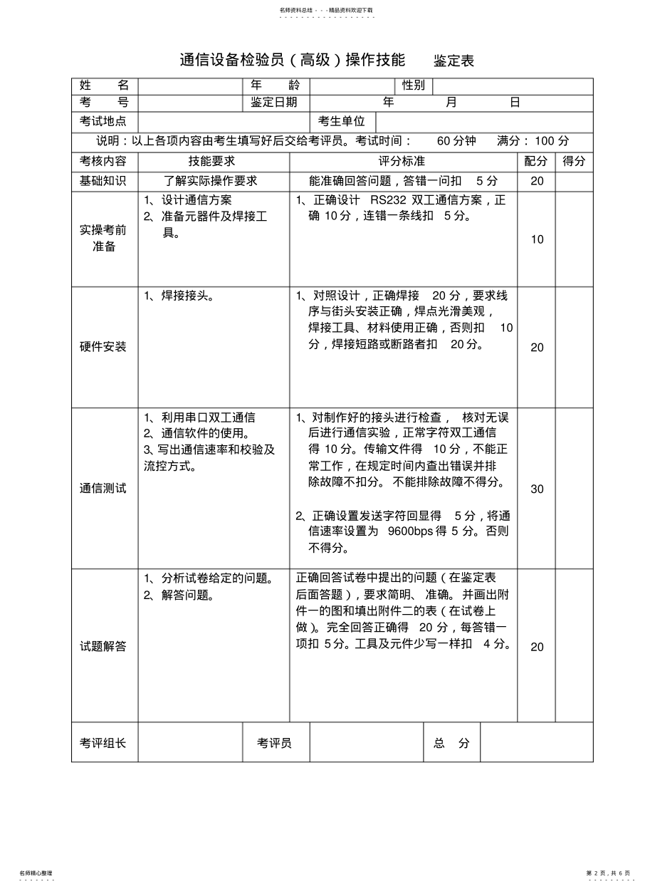 2022年通信设备检验员操作题 .pdf_第2页