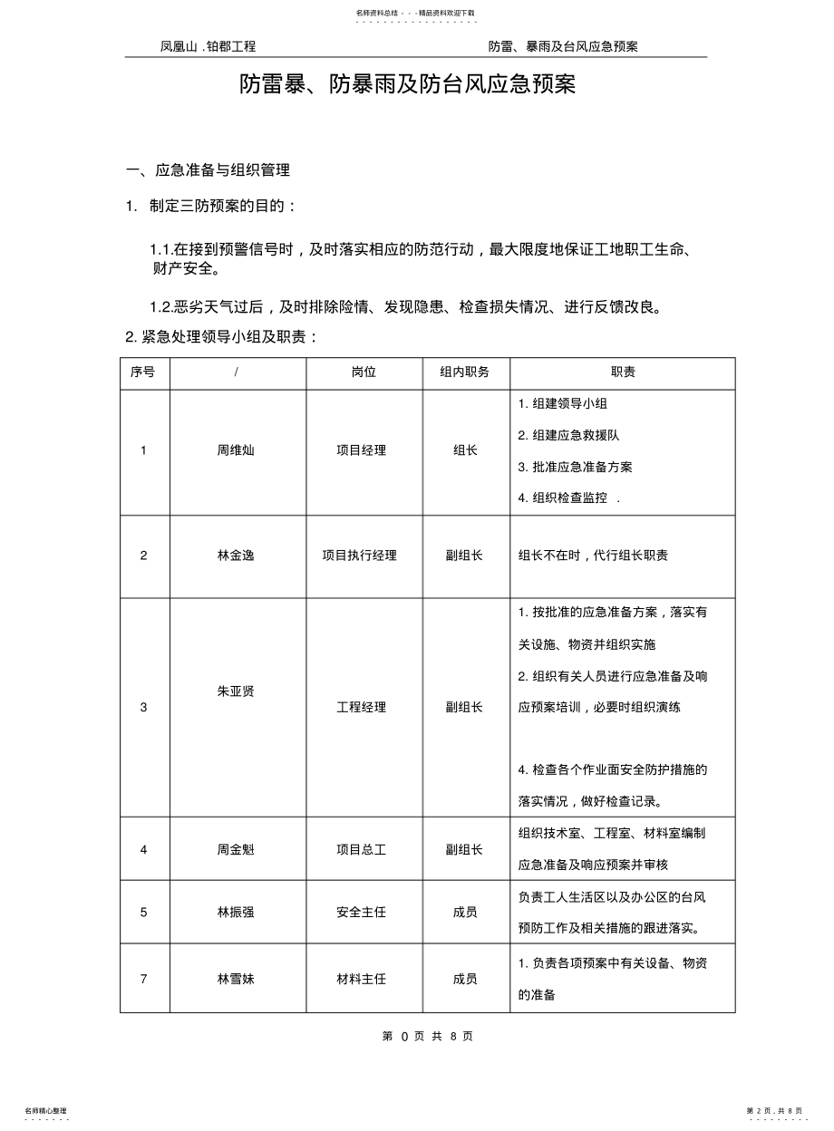 2022年防雷、暴雨及台风应急预案 .pdf_第2页