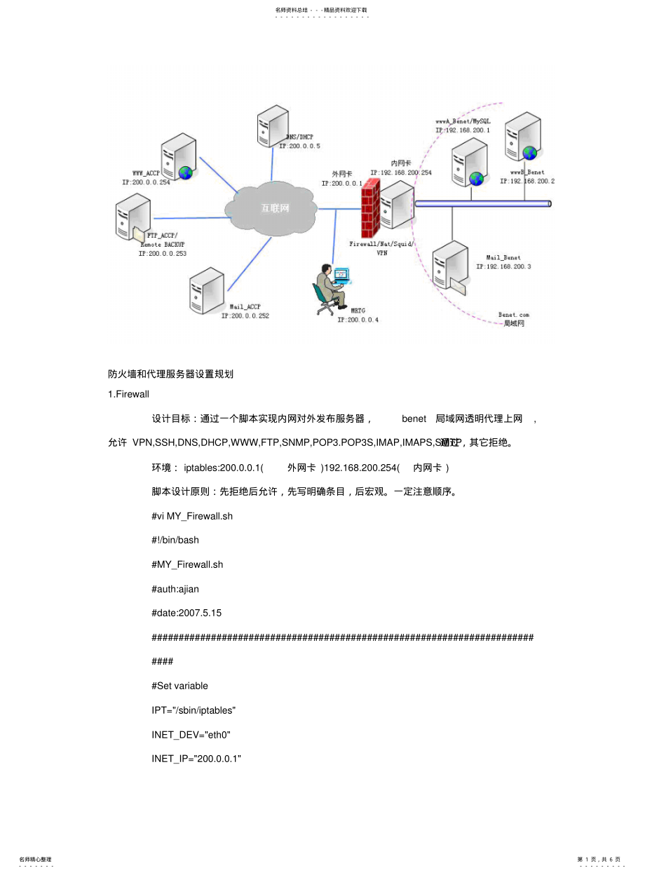 2022年防火墙和代理服务器设置规划 .pdf_第1页