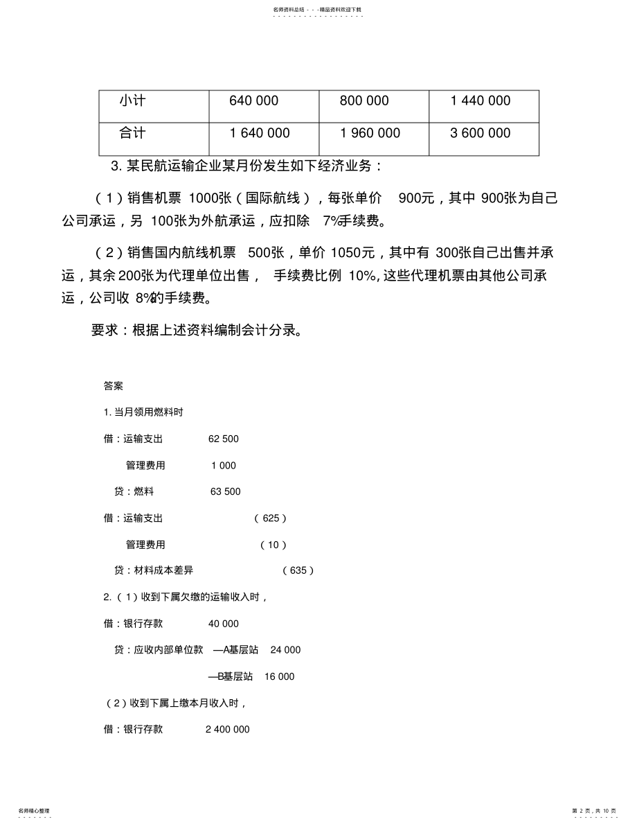 2022年运输企业习题 .pdf_第2页