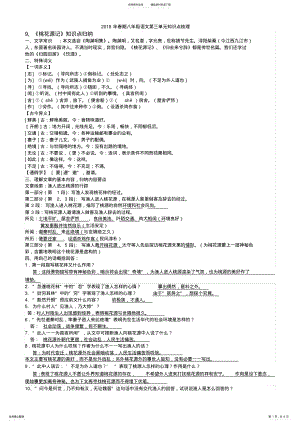 2022年部编八下语文复习知识点梳理 .pdf