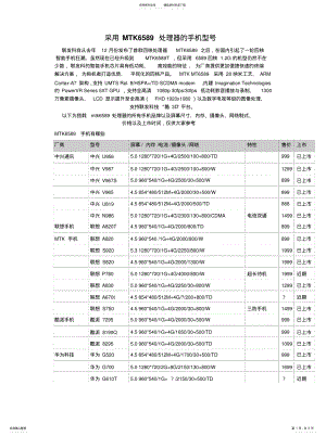 2022年采用MTK处理器的手机型号 .pdf