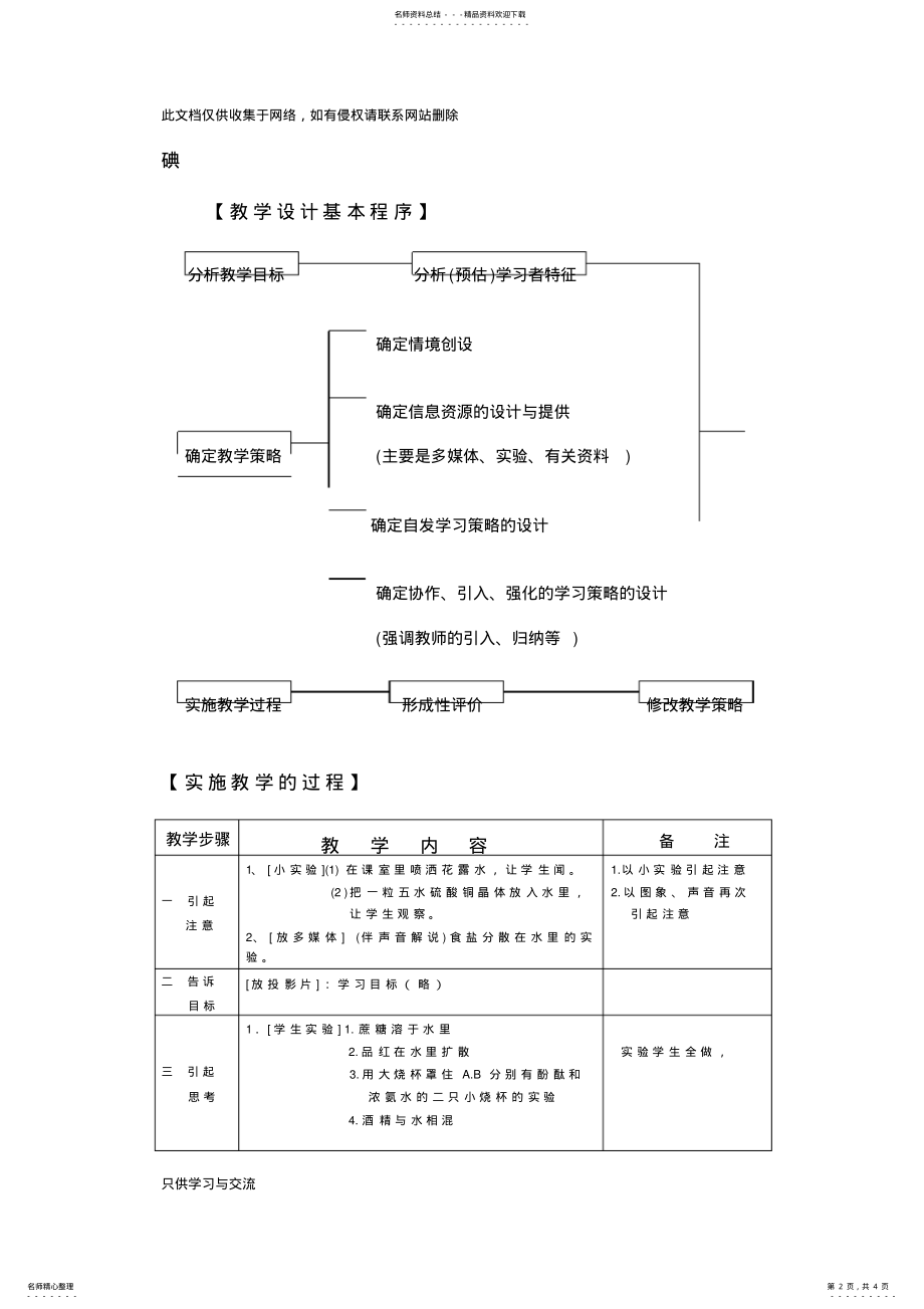 2022年初中化学《分子和原子》教学设计知识分享 .pdf_第2页