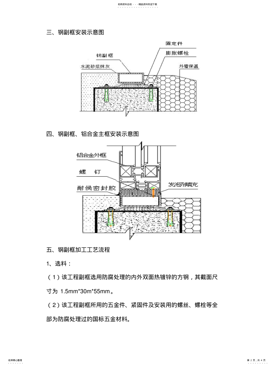 2022年铝合金窗钢副框工艺流程修正版 .pdf_第2页