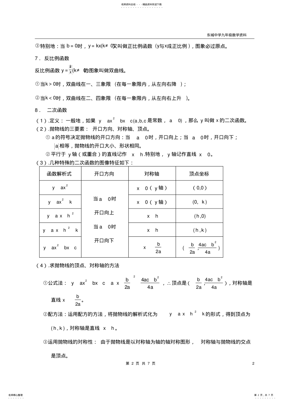 2022年初中数学常用公式 2.pdf_第2页