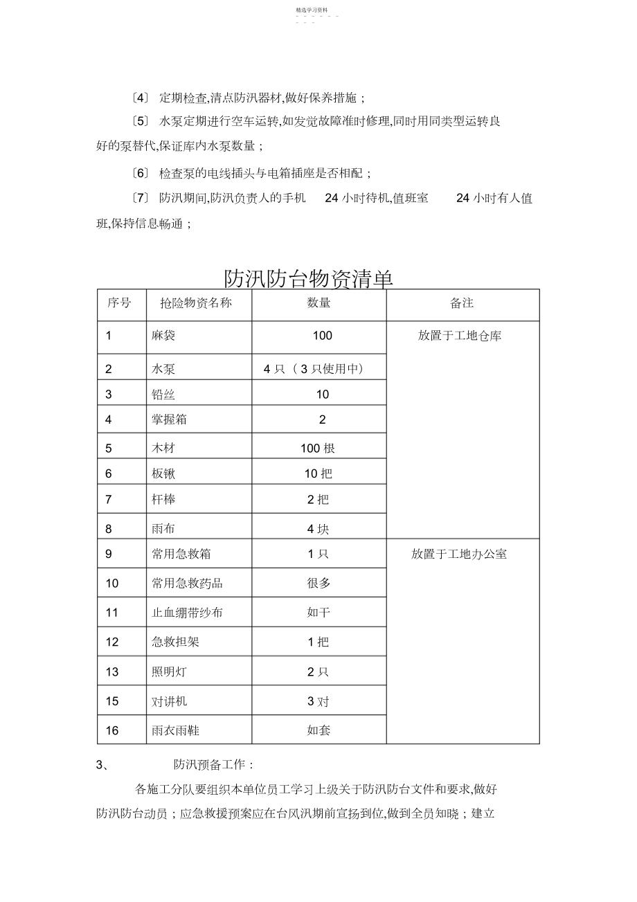 2022年防汛防台应急预案模板.docx_第2页