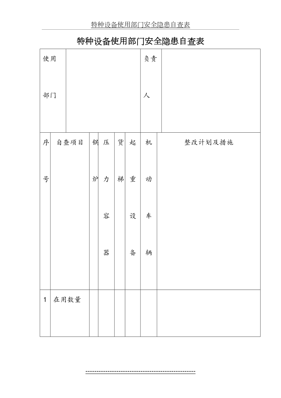 特种设备使用部门安全隐患自查表2.doc_第2页