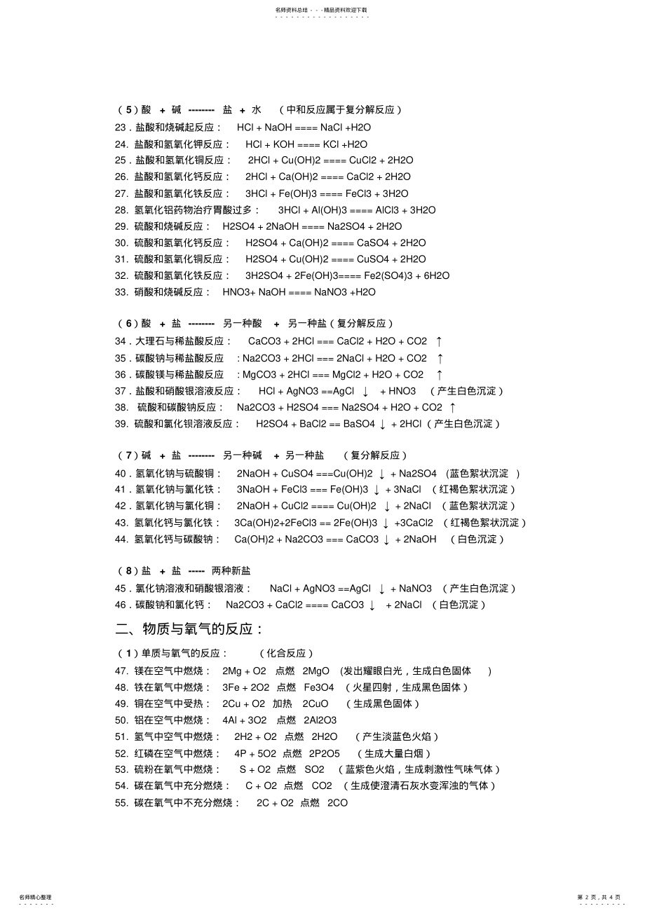 2022年初中化学式+化合价口诀 .pdf_第2页