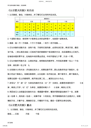 2022年北师大版四年级上册数学单元知识汇总与练习 .pdf